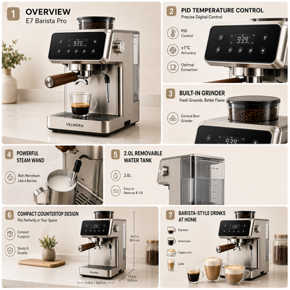 VELMORA E7 Barista Pro