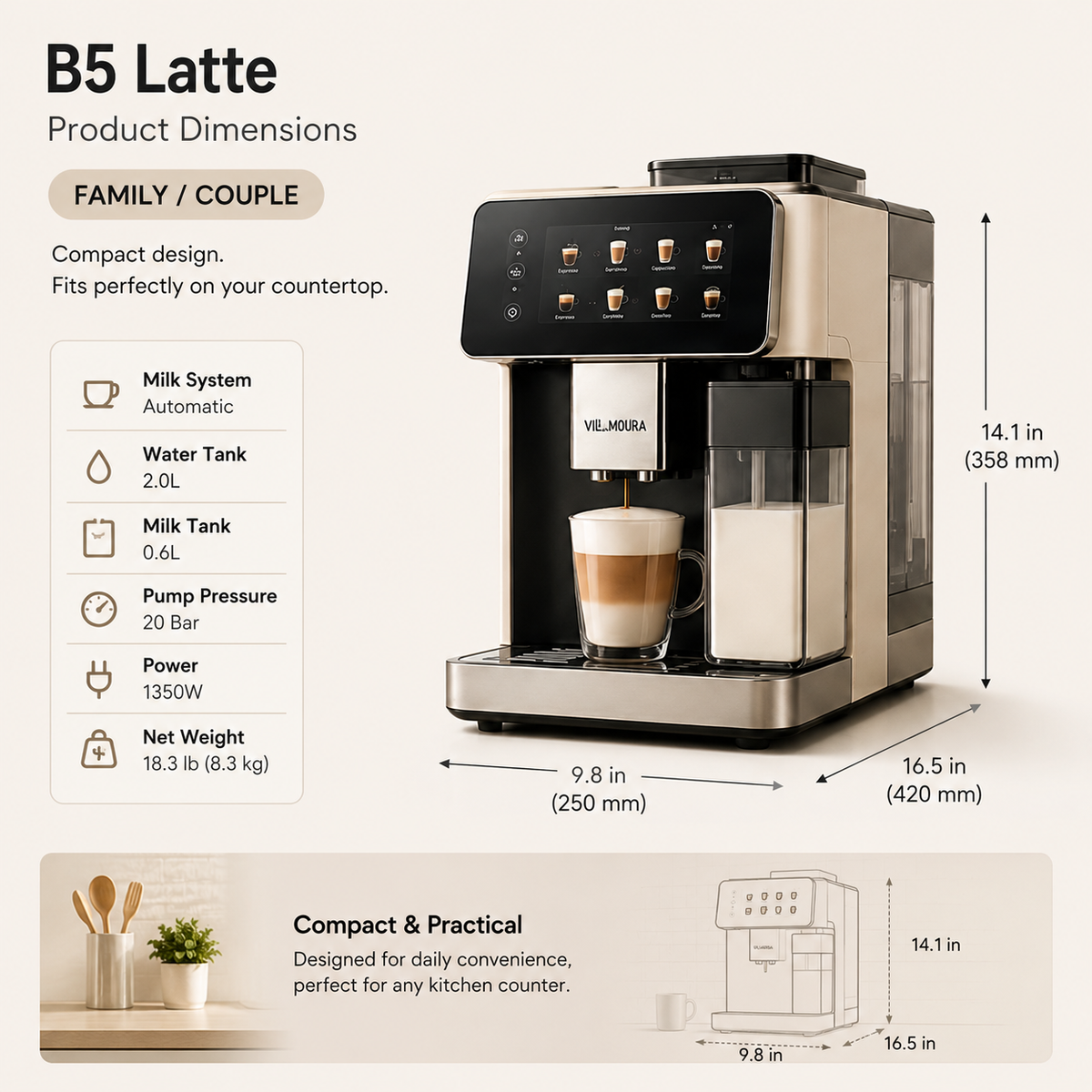 VELMORA B5 Latte