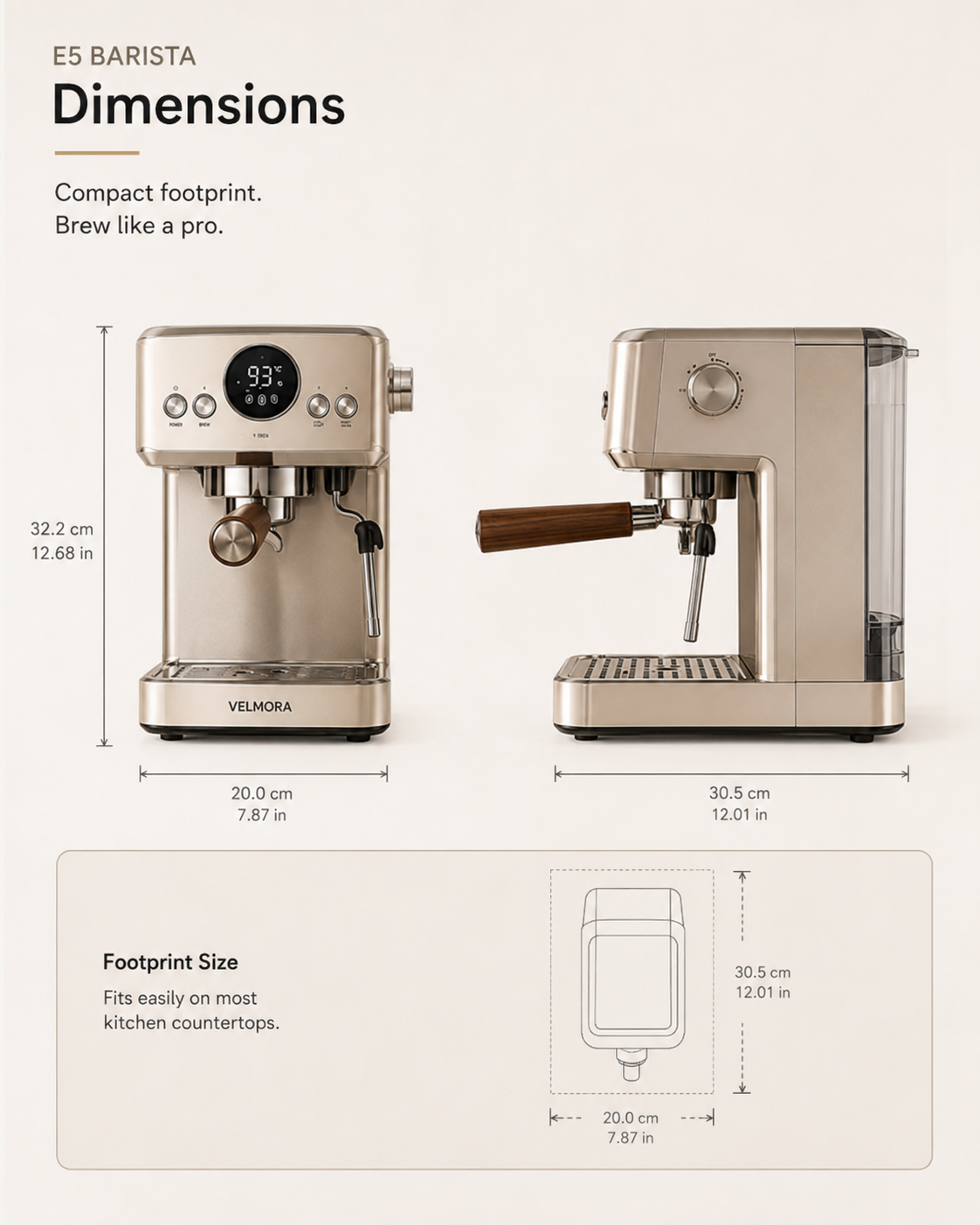 VELMORA E5 Barista