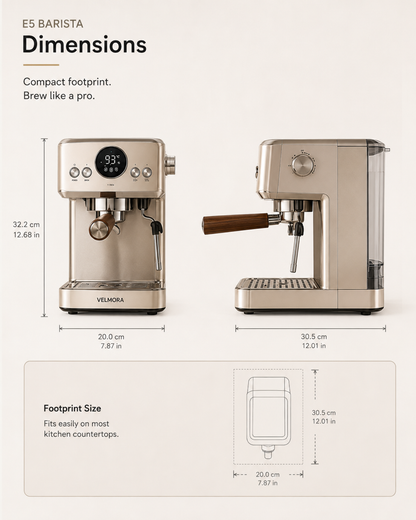 VELMORA E5 Barista
