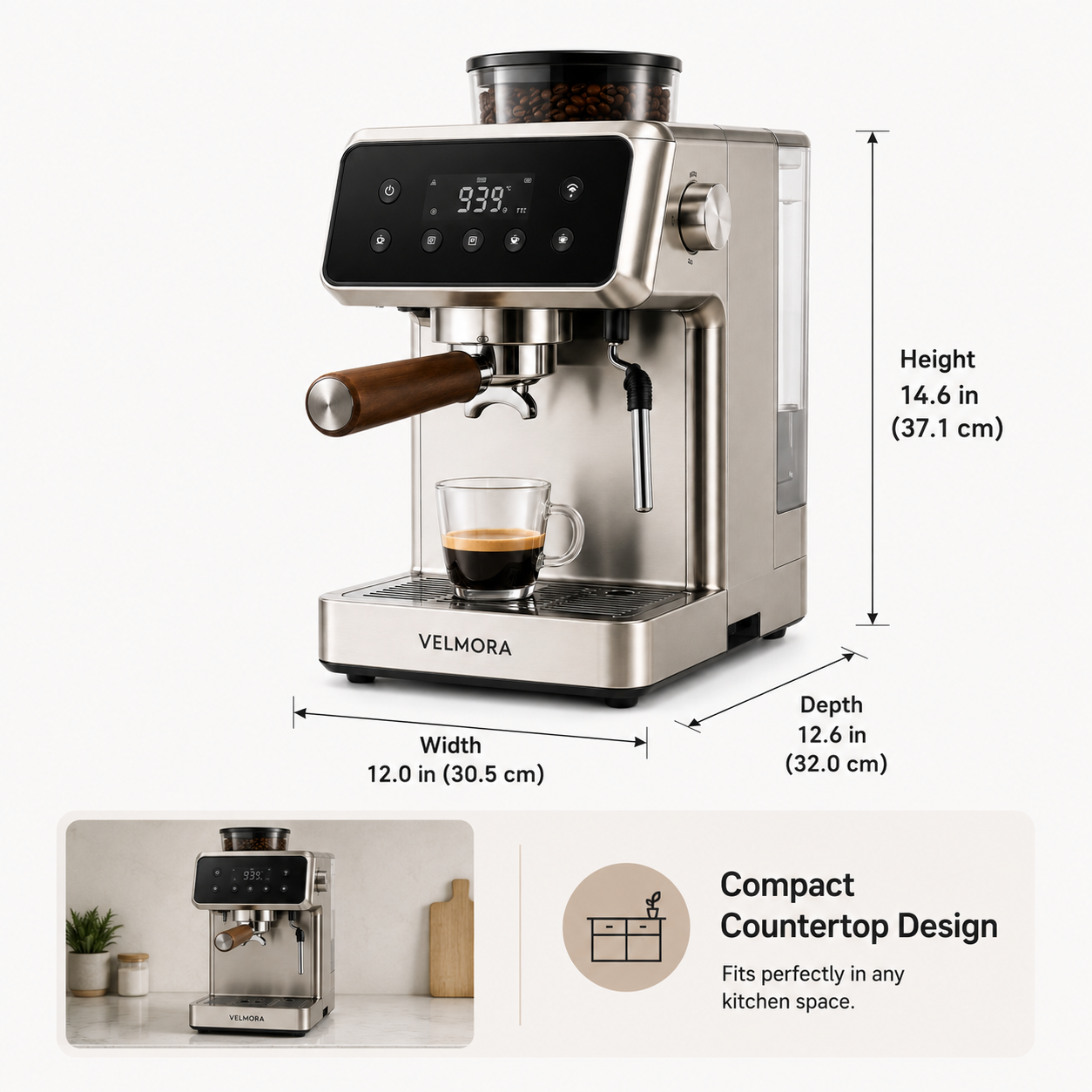 VELMORA E7 Barista Pro