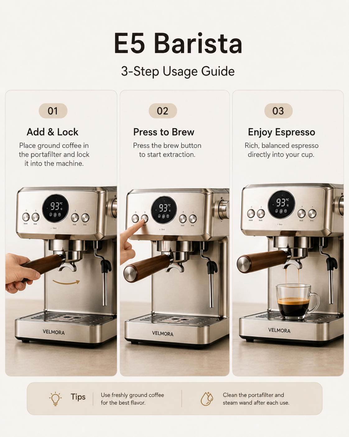 VELMORA E5 Barista