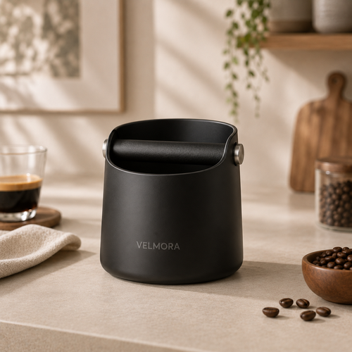 VELMORA Countertop Coffee Knock Box,