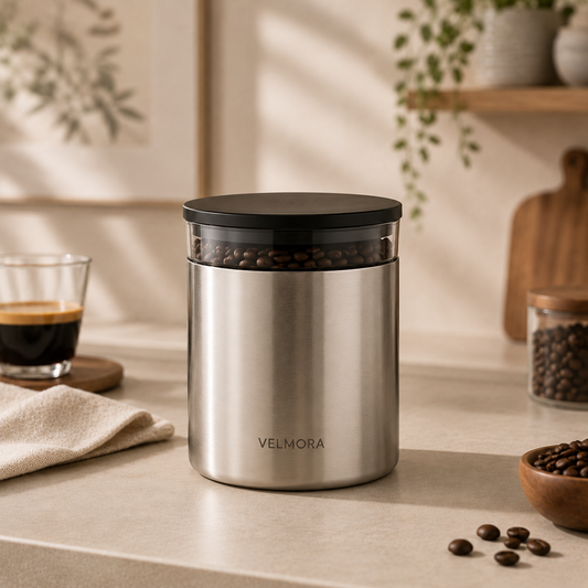 VELMORA FreshSeal Coffee Canister